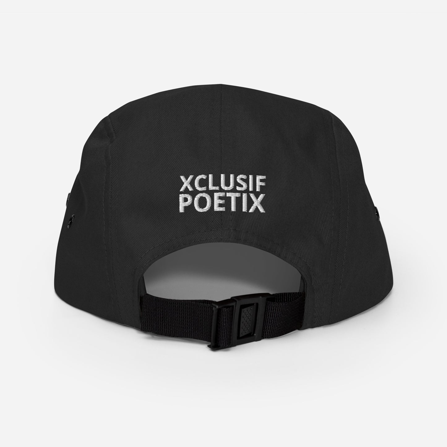 XCLUSIF POETIX WHITE LOGO Five Panel Cap