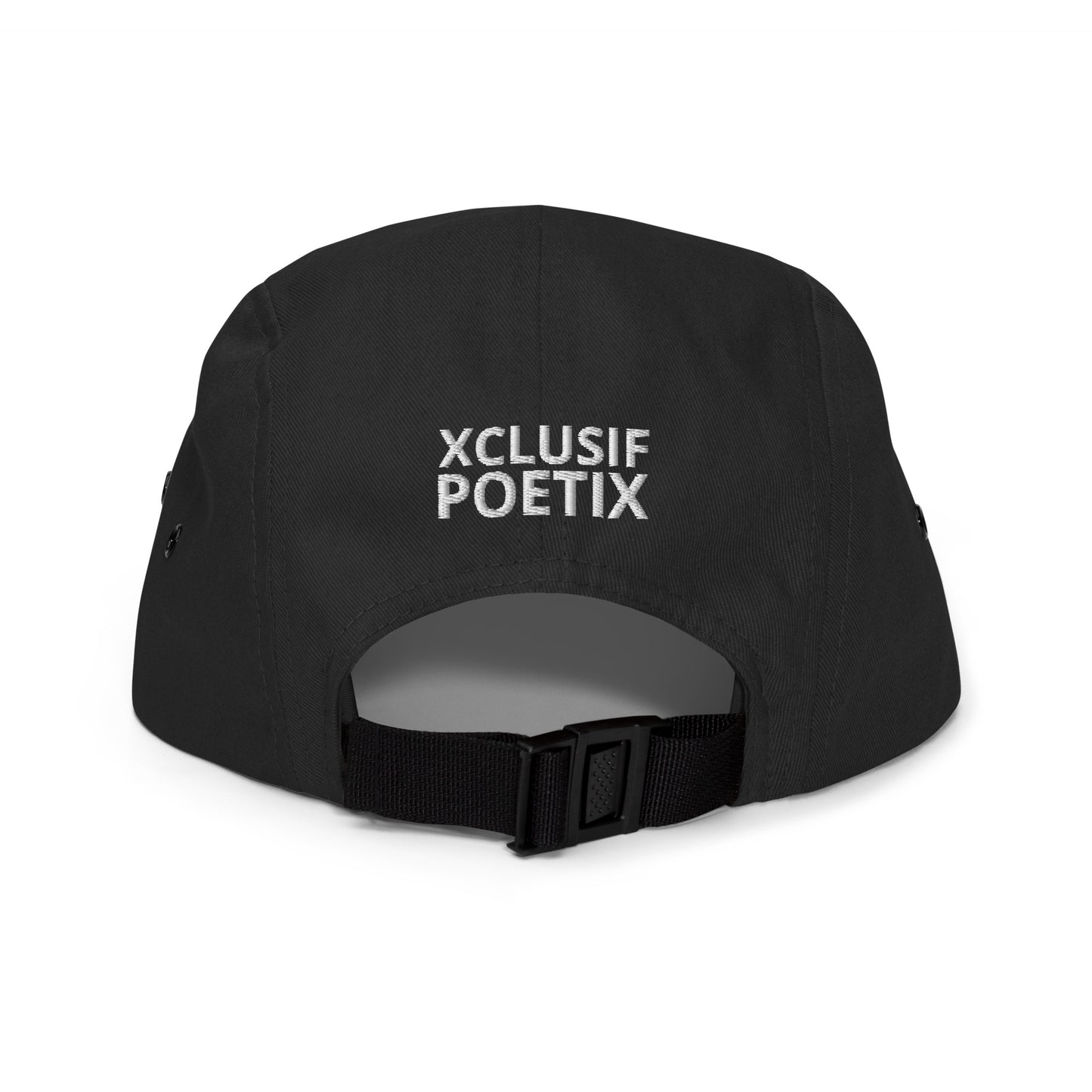 XCLUSIF POETIX WHITE LOGO Five Panel Cap