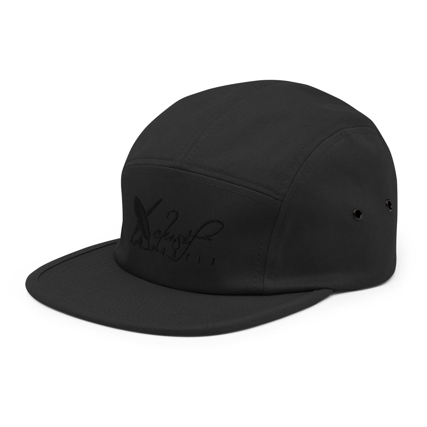 XCLUSIF POETIX BLACK LOGO Five Panel Cap