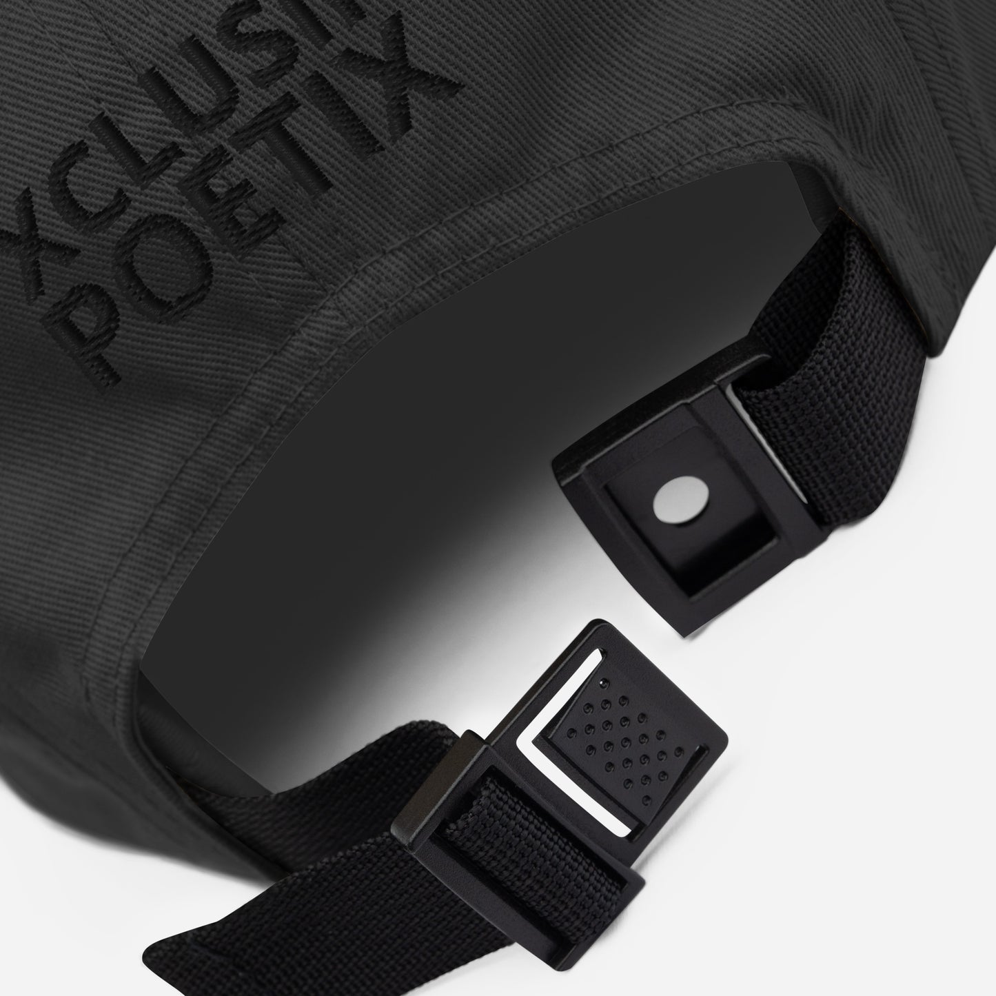 XCLUSIF POETIX BLACK LOGO Five Panel Cap