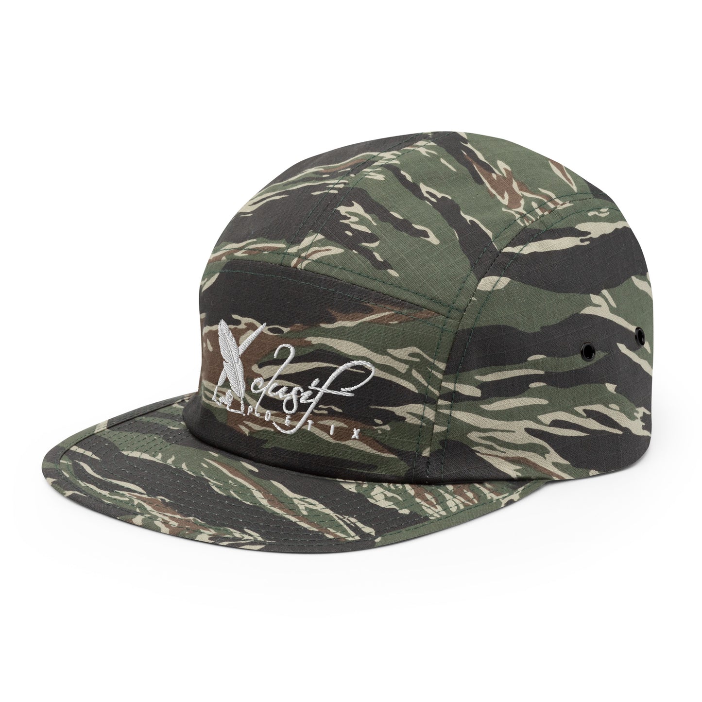 XCLUSIF POETIX WHITE LOGO Five Panel Cap