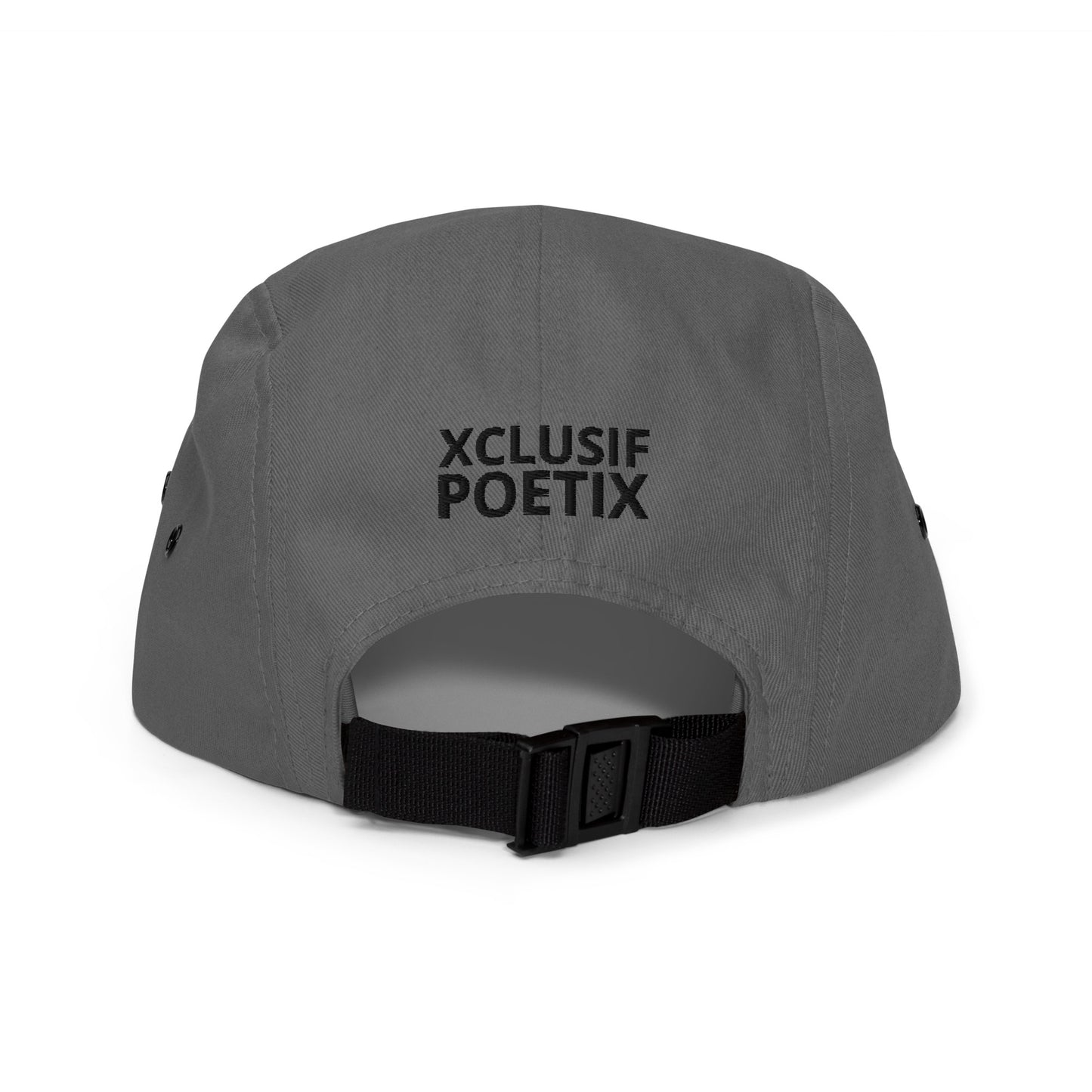 XCLUSIF POETIX BLACK LOGO Five Panel Cap