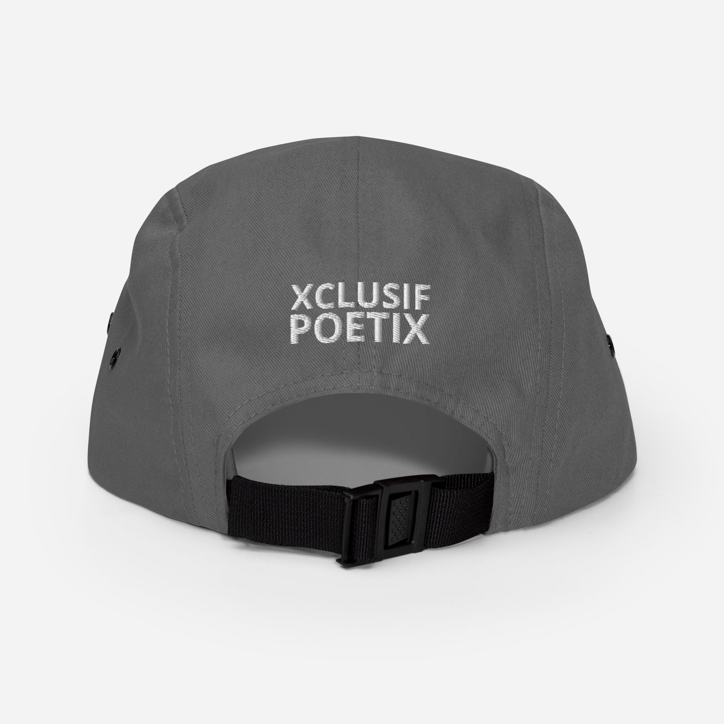 XCLUSIF POETIX WHITE LOGO Five Panel Cap