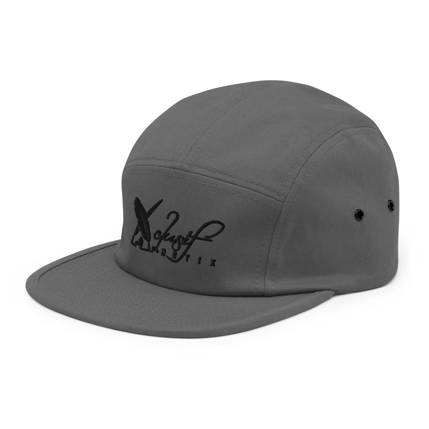 XCLUSIF POETIX BLACK LOGO Five Panel Cap