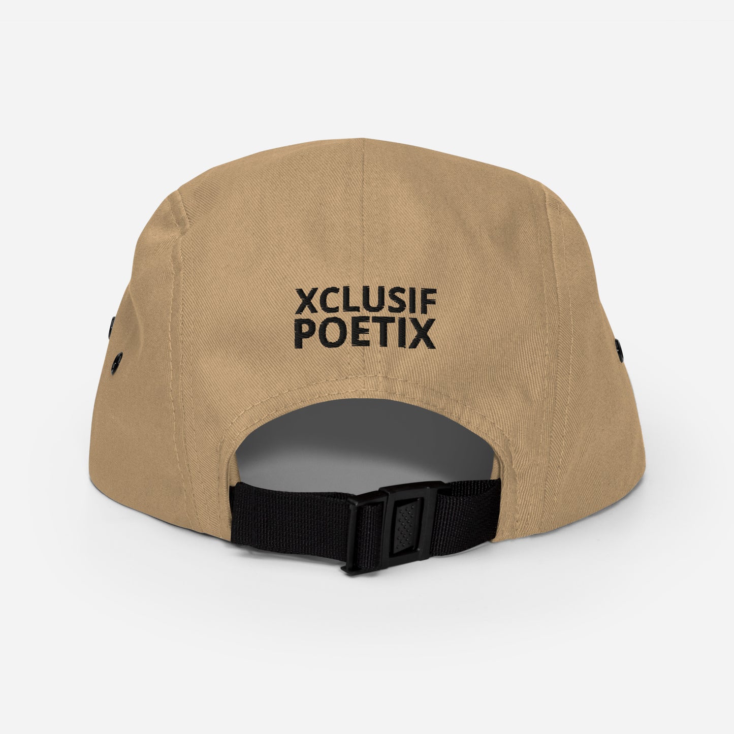 XCLUSIF POETIX BLACK LOGO Five Panel Cap