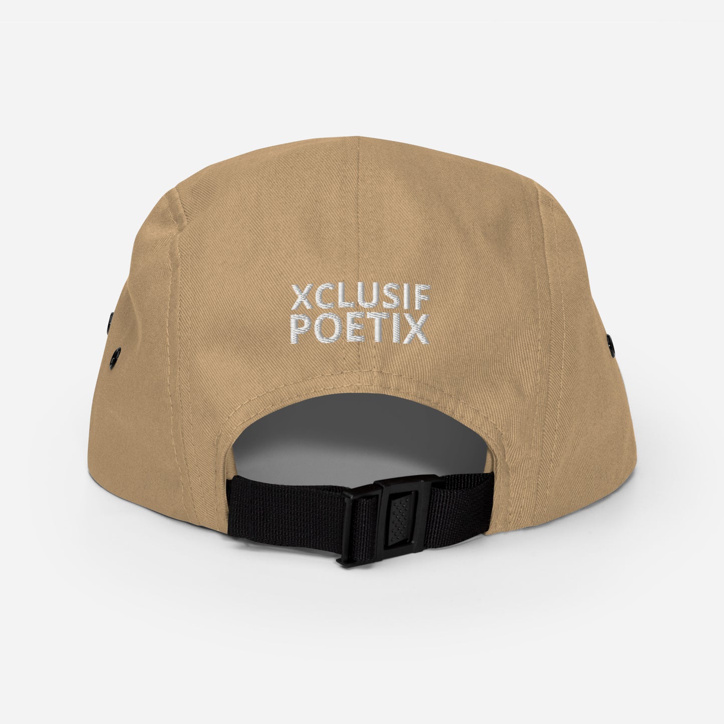 XCLUSIF POETIX WHITE LOGO Five Panel Cap