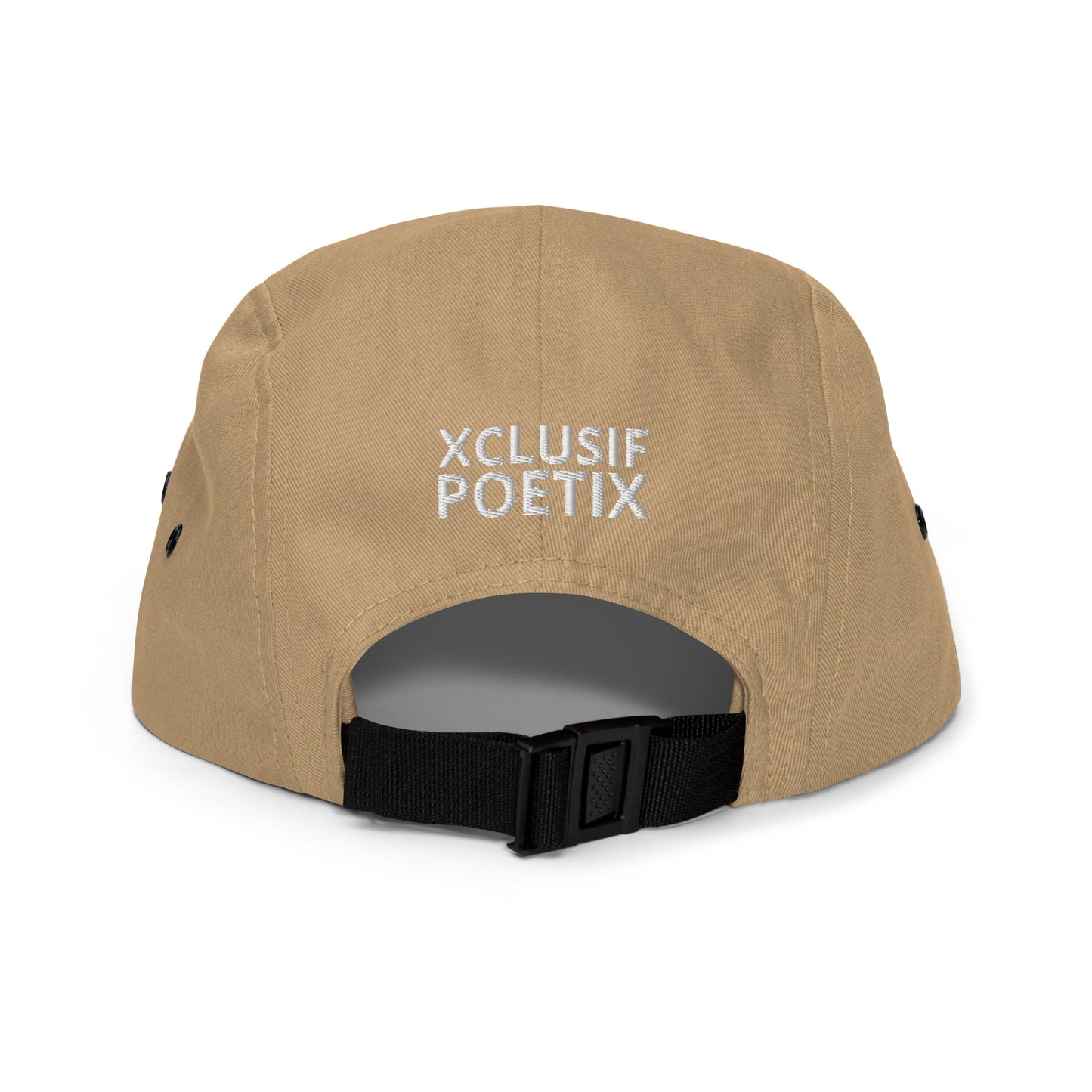 XCLUSIF POETIX WHITE LOGO Five Panel Cap