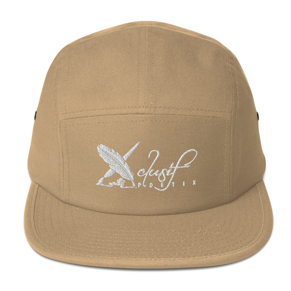 XCLUSIF POETIX WHITE LOGO Five Panel Cap