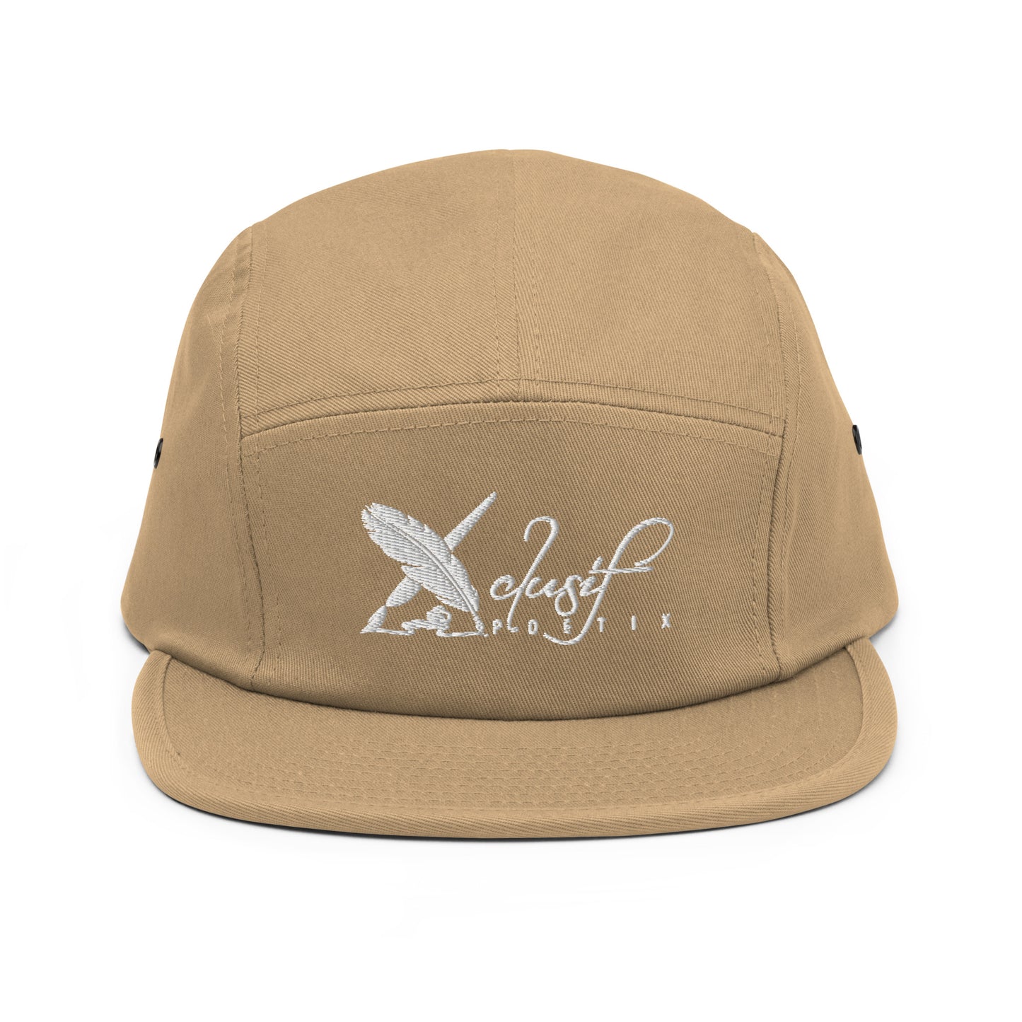 XCLUSIF POETIX WHITE LOGO Five Panel Cap