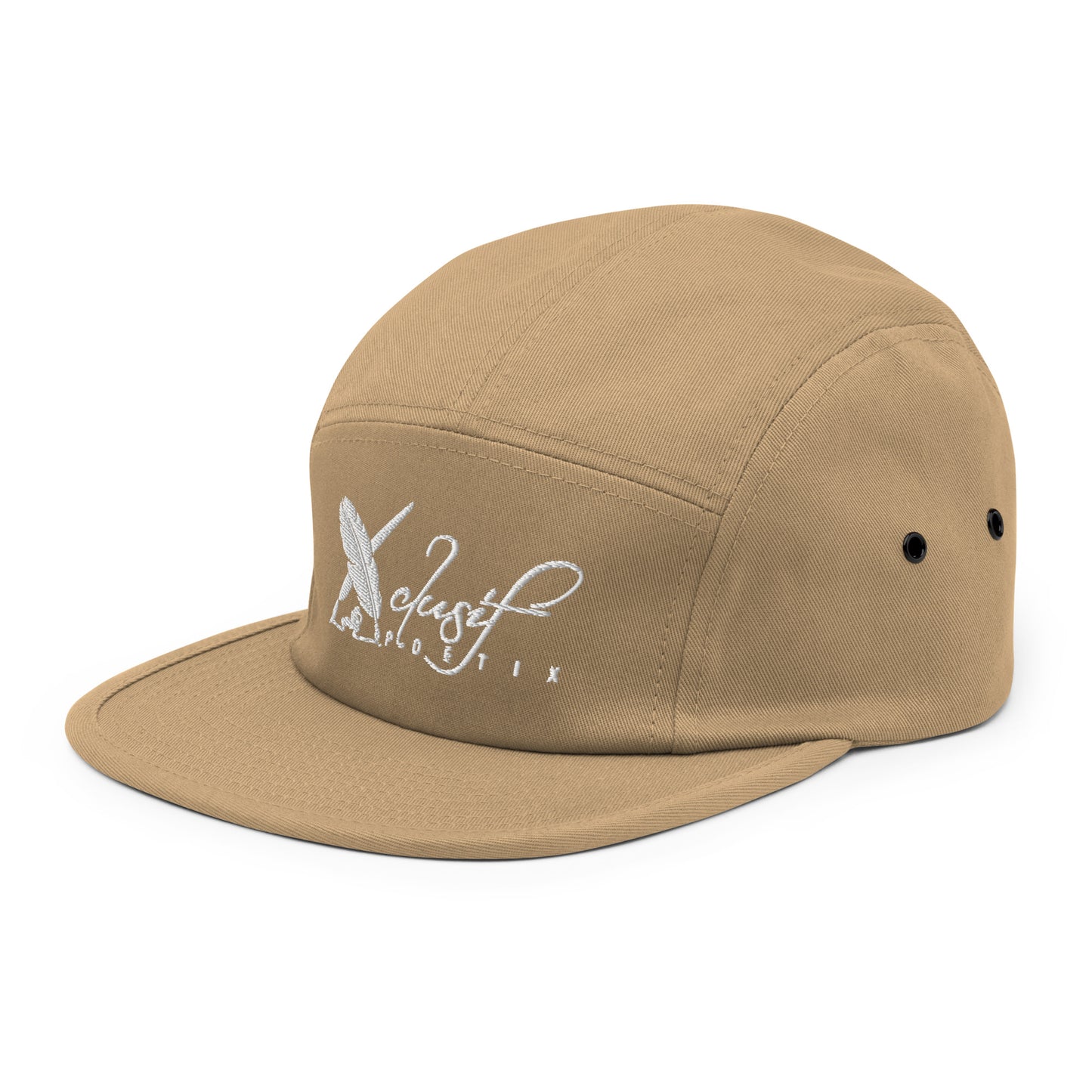 XCLUSIF POETIX WHITE LOGO Five Panel Cap