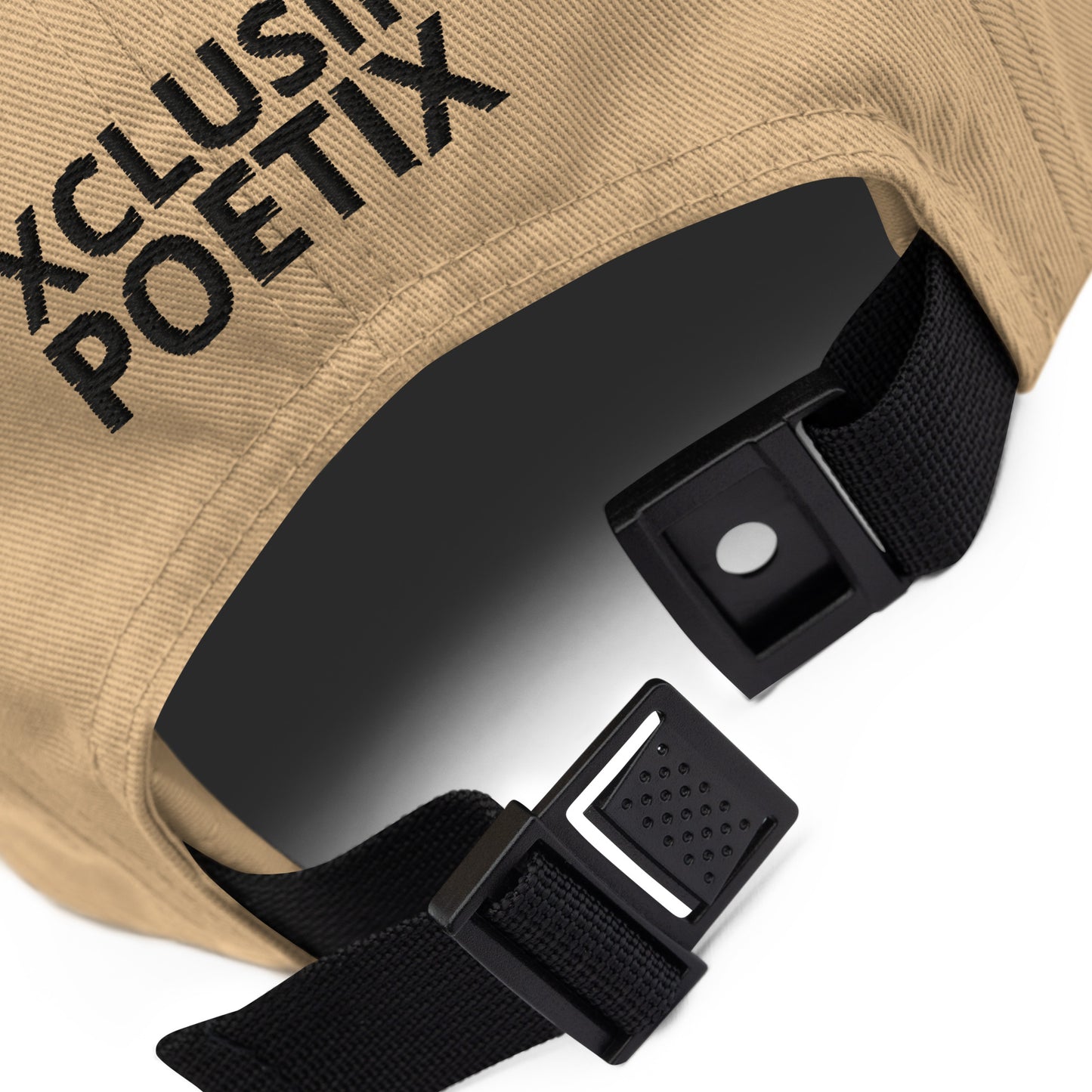 XCLUSIF POETIX BLACK LOGO Five Panel Cap