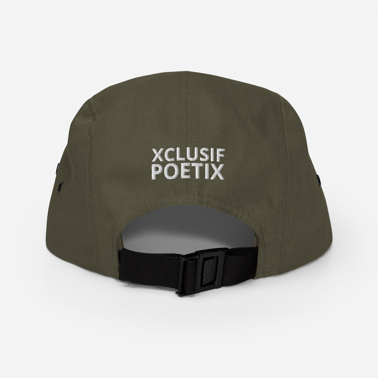 XCLUSIF POETIX WHITE LOGO Five Panel Cap