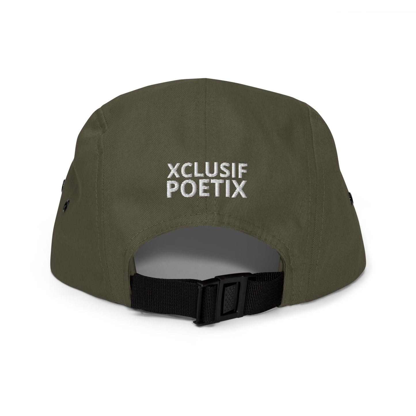 XCLUSIF POETIX WHITE LOGO Five Panel Cap