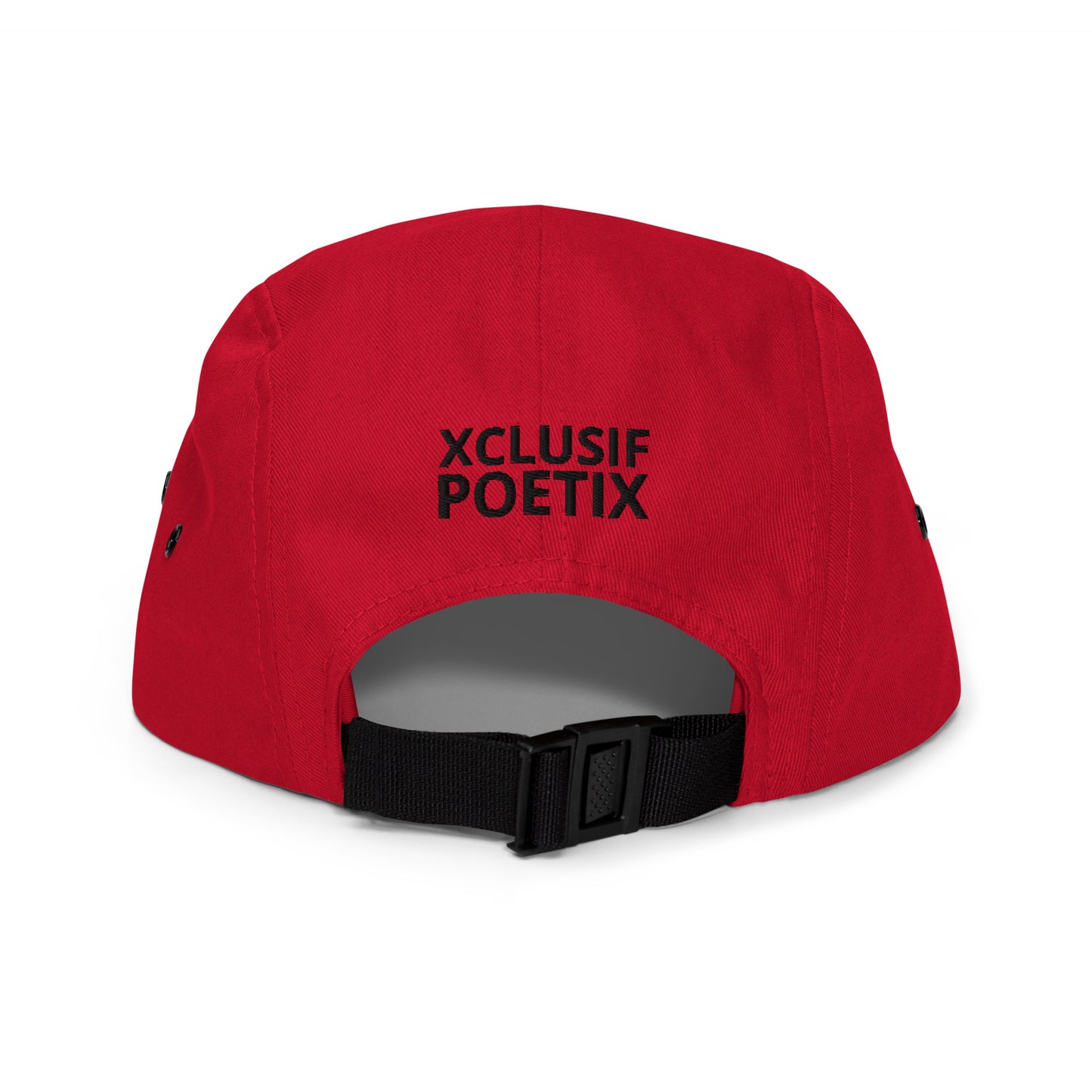 XCLUSIF POETIX BLACK LOGO Five Panel Cap