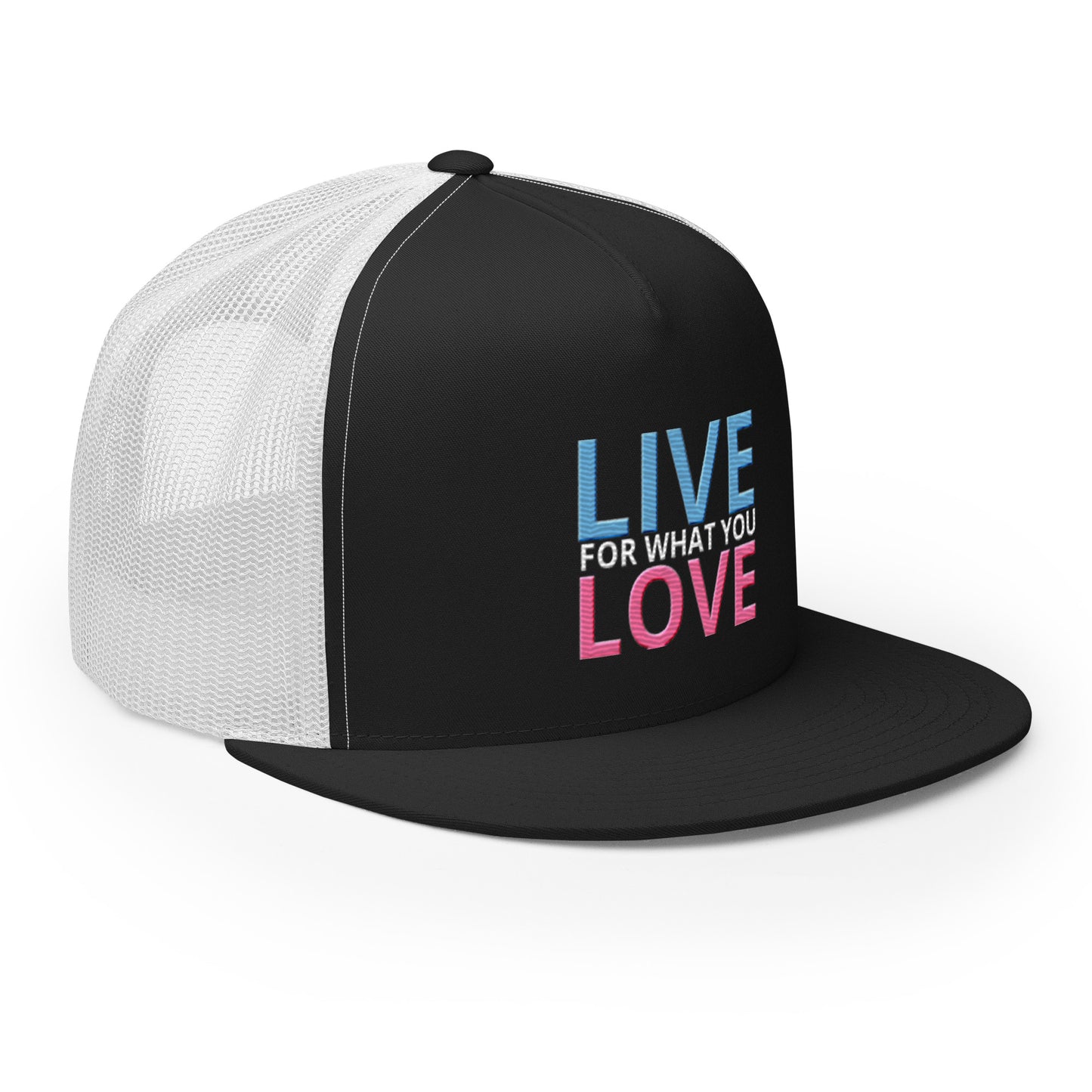 "LIVE FOR WHAT YOU LOVE" BY XCLUSIF POETIX Trucker Cap