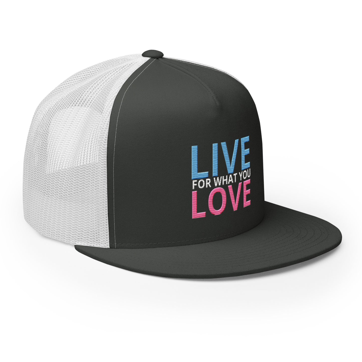 "LIVE FOR WHAT YOU LOVE" BY XCLUSIF POETIX Trucker Cap