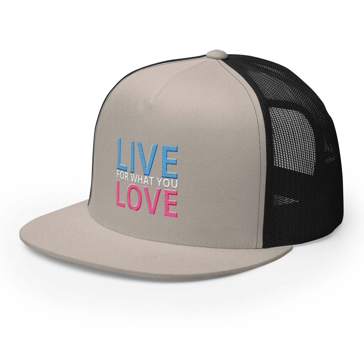 "LIVE FOR WHAT YOU LOVE" BY XCLUSIF POETIX Trucker Cap