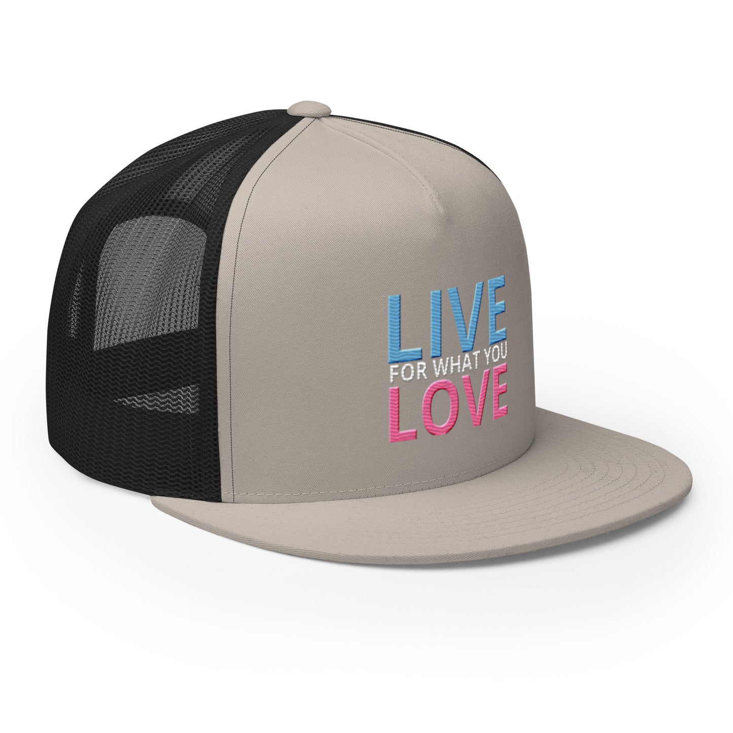 "LIVE FOR WHAT YOU LOVE" BY XCLUSIF POETIX Trucker Cap