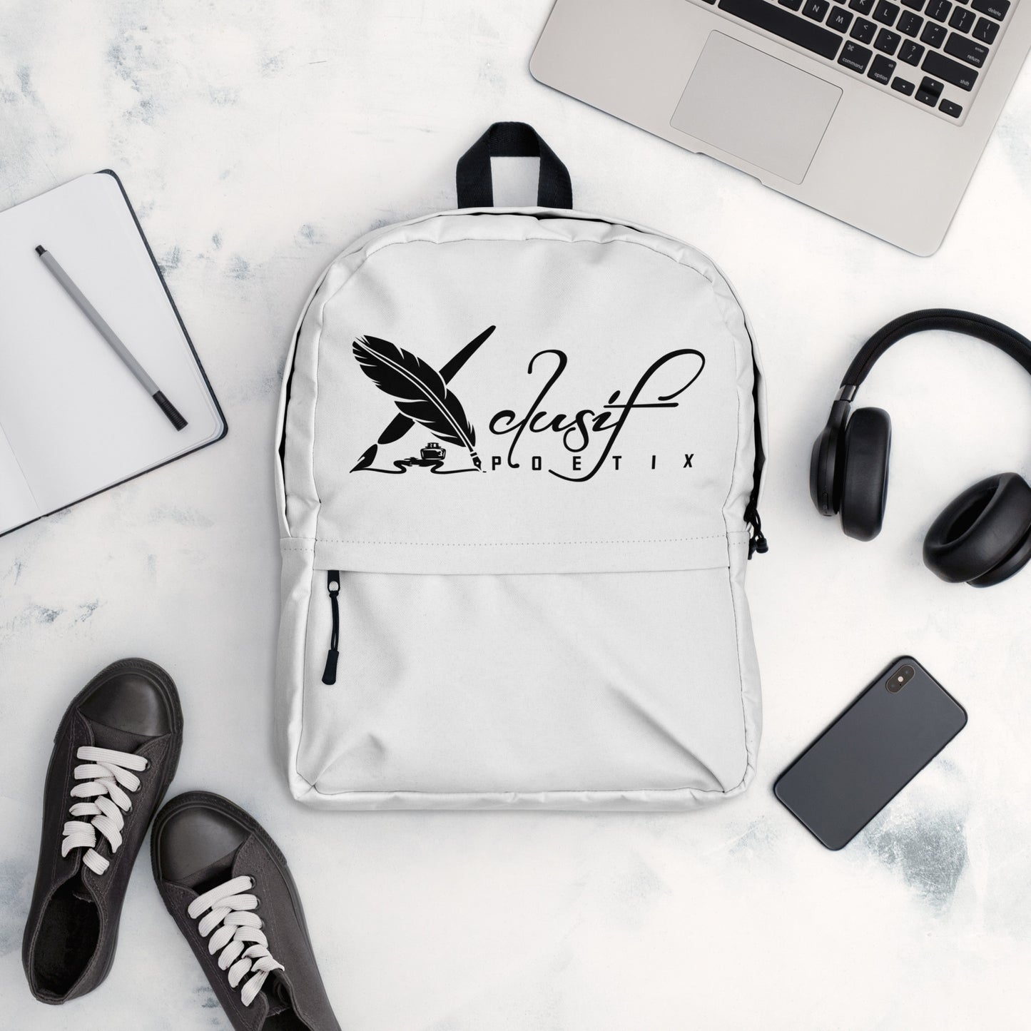 XCLUSIF POETIX WHITE & BLACK Backpack