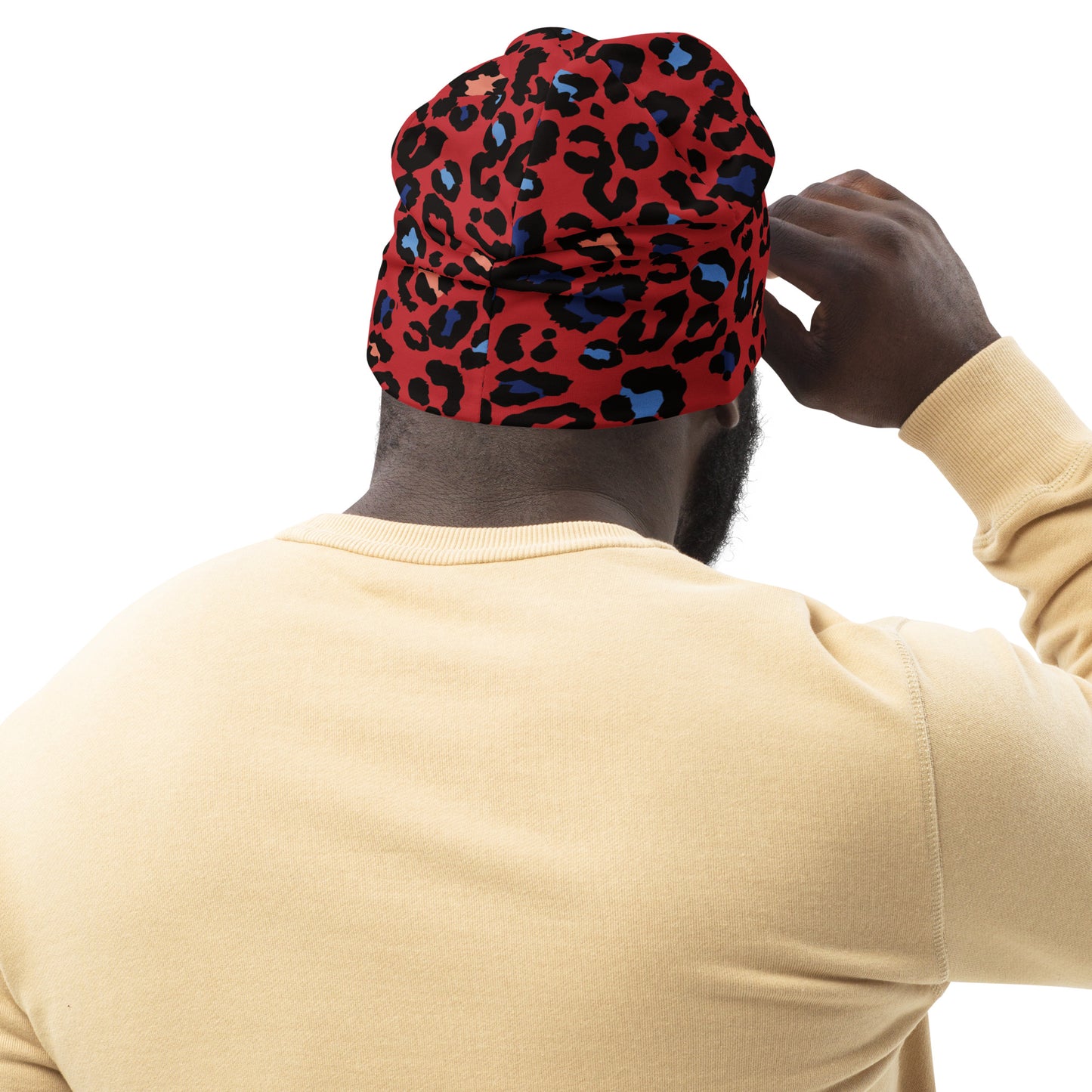 XCLUSIF POETIX RED LEOPARD Beanie