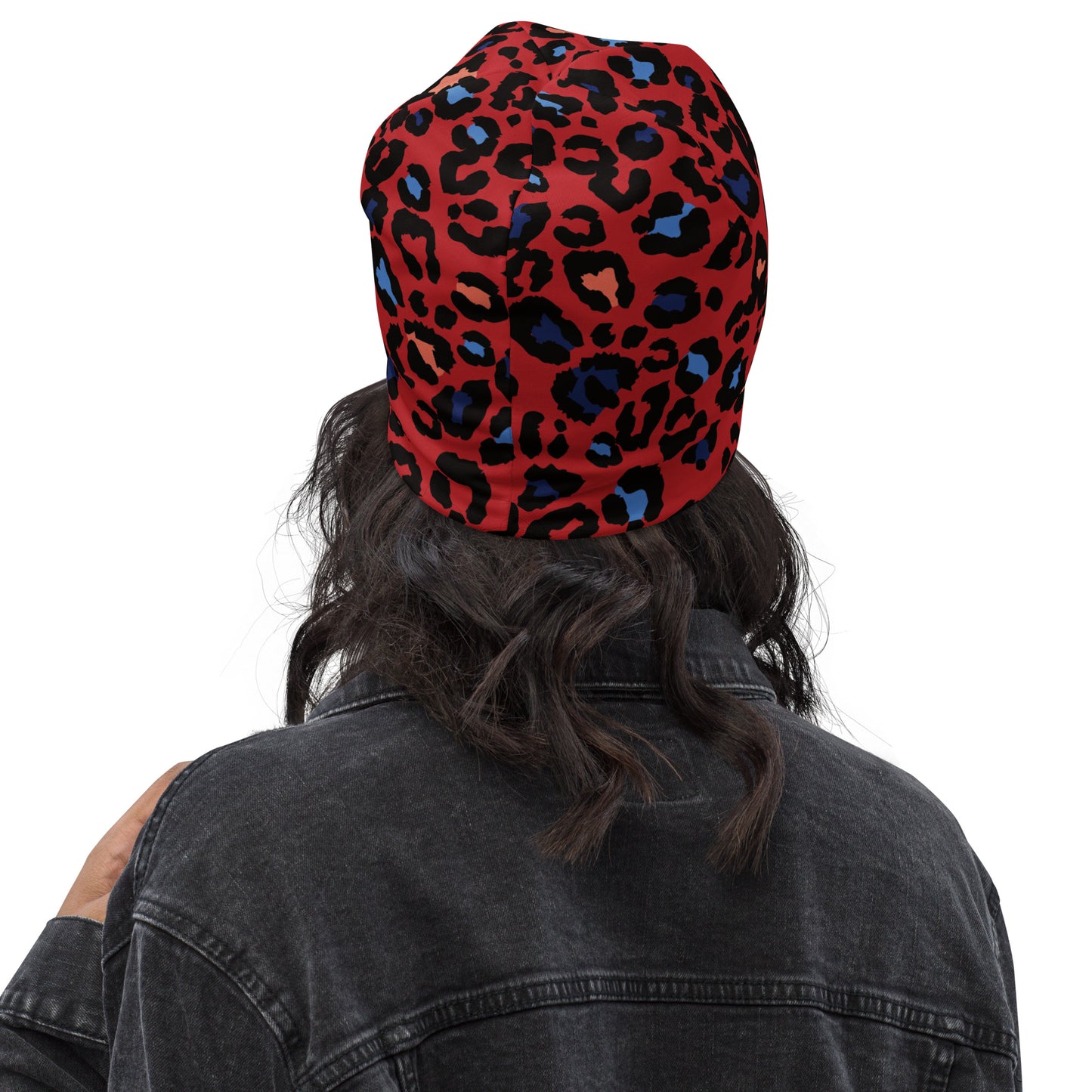 XCLUSIF POETIX RED LEOPARD Beanie