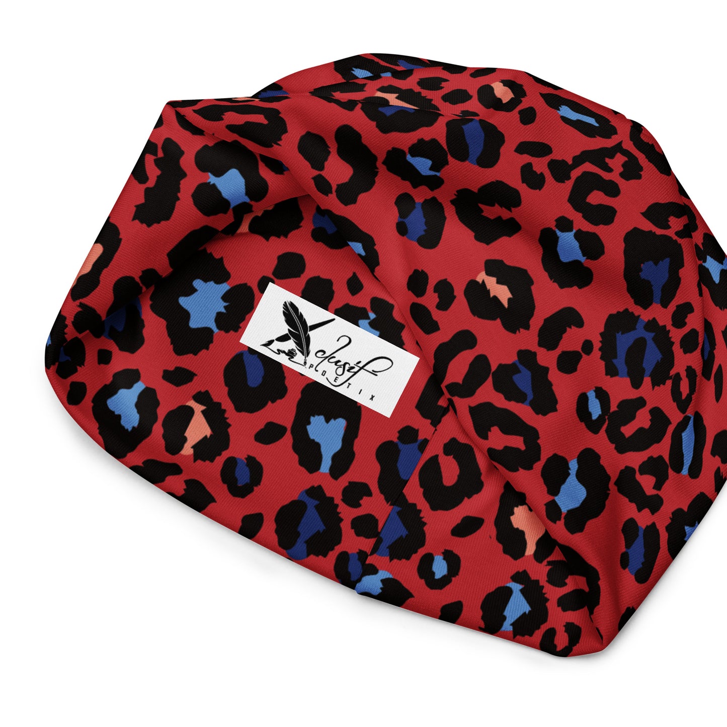 XCLUSIF POETIX RED LEOPARD Beanie