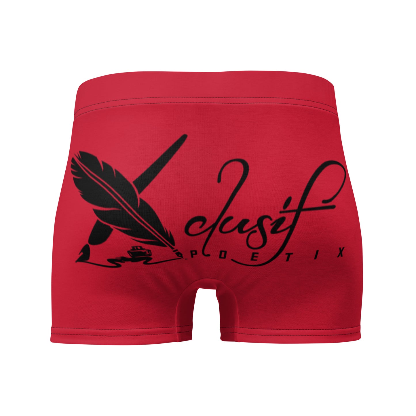 XCLUSIF POETIX RED & BLACK Men's Boxer Briefs