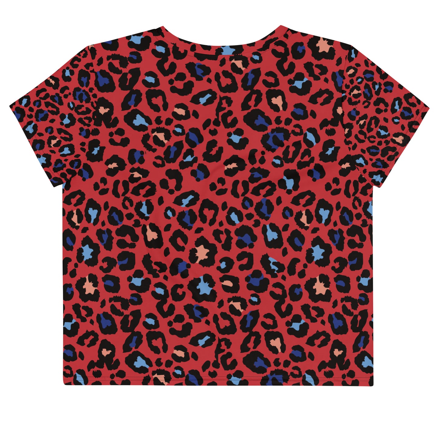 XCLUSIF POETIX RED LEOPARD Crop Tee