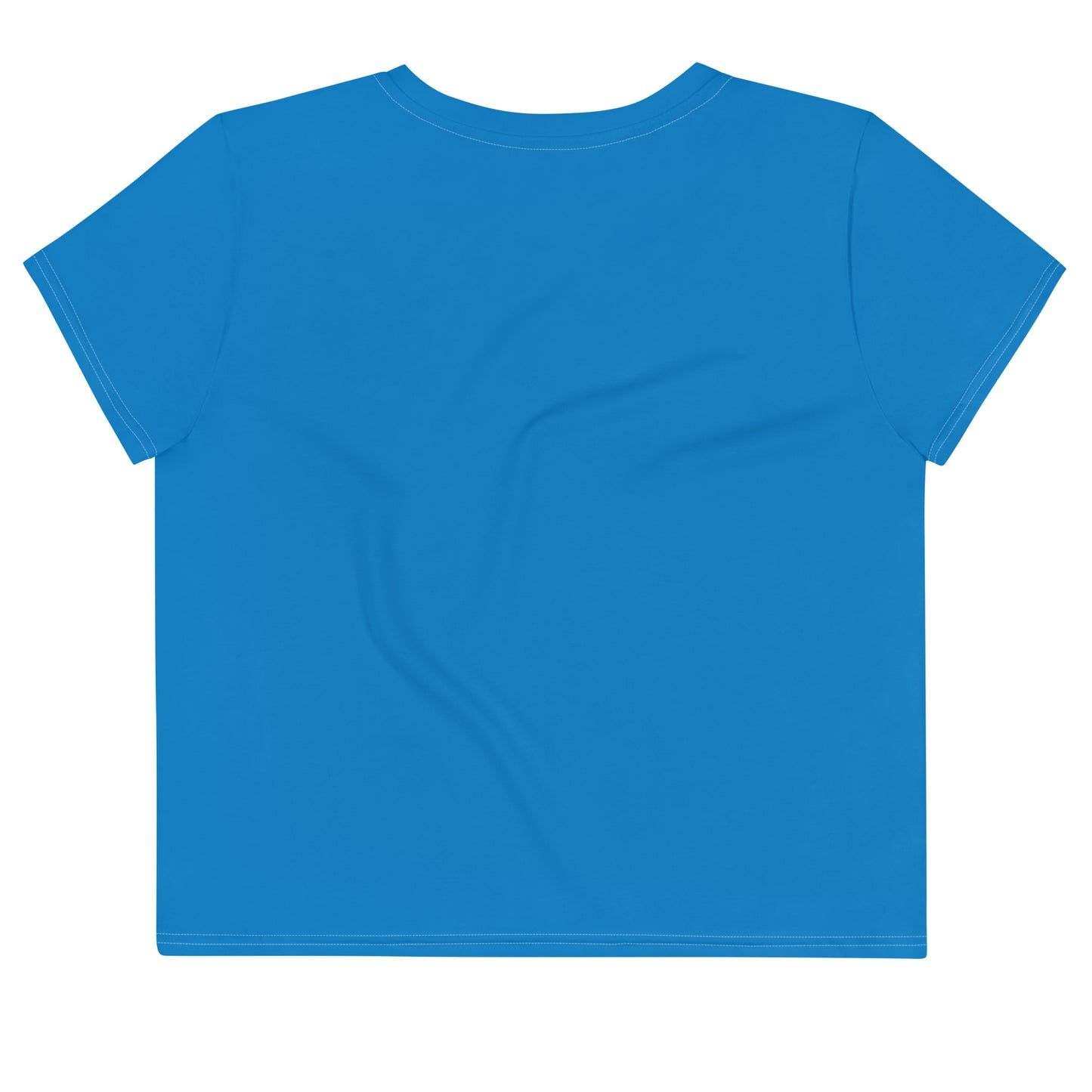 XCLUSIF POETIX BLUE & WHITE Women's Crop Tee