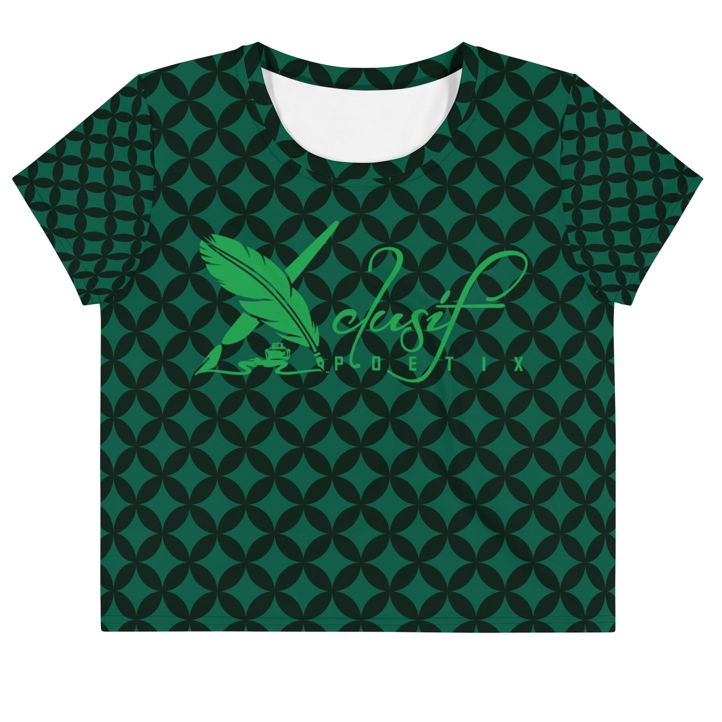 XCLUSIF POETIX LUXURY GREEN Women's Crop Tee