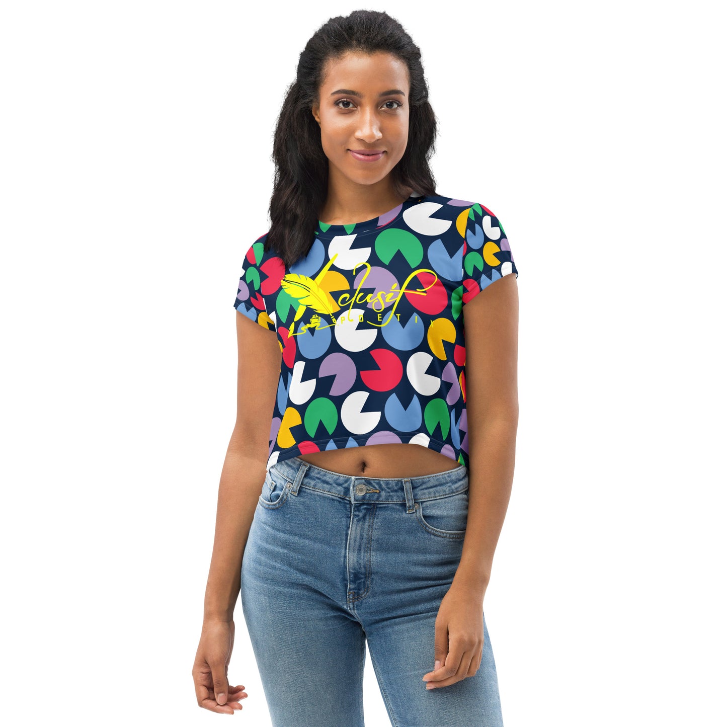 XCLUSIF POETIX VIBRANT Women's Crop Tee