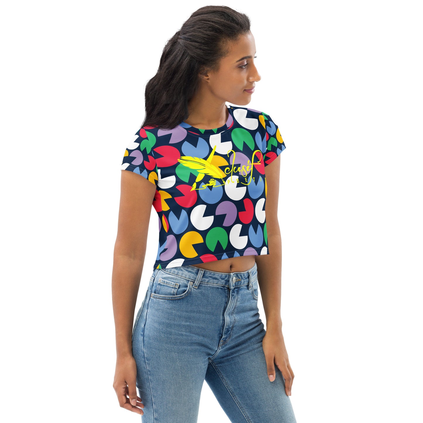 XCLUSIF POETIX VIBRANT Women's Crop Tee