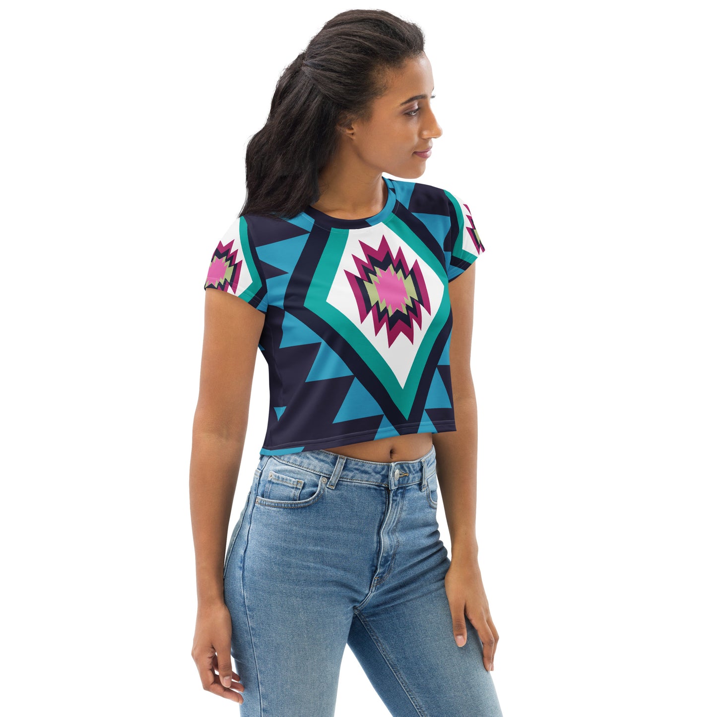 TRIBAL BY XCLUSIF POETIX Women's Crop Tee