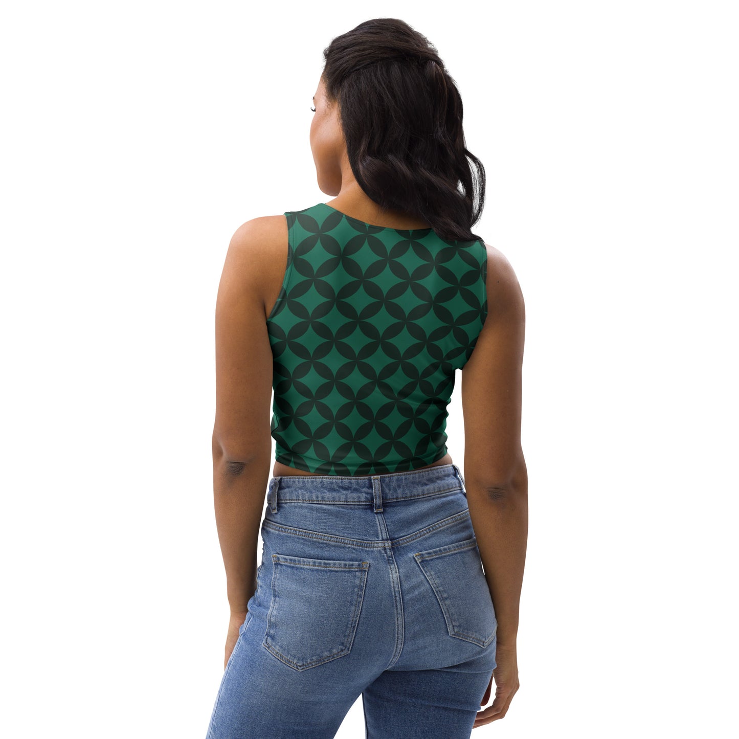 XCLUSIF POETIX LUXURY GREEN Women's Crop Top