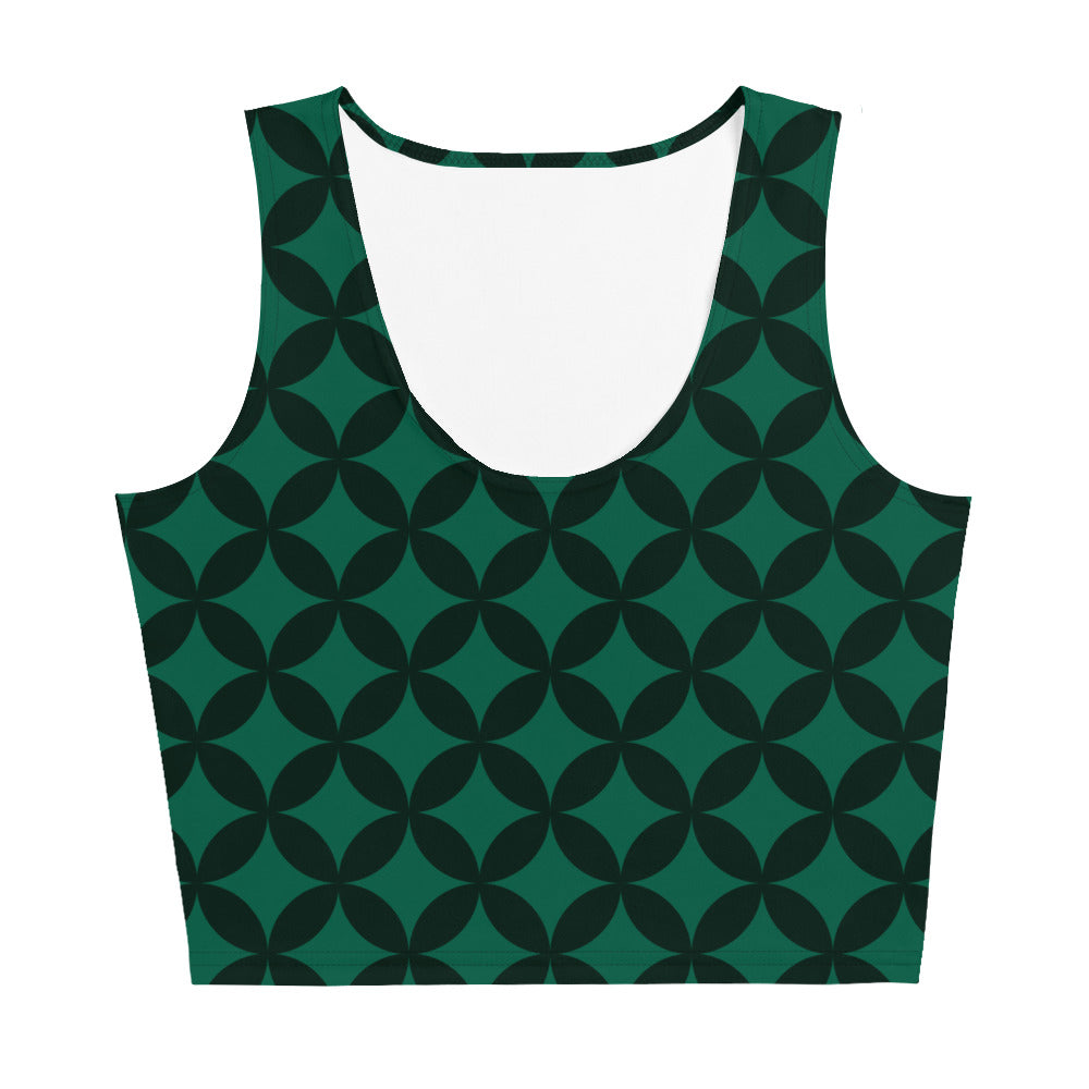 XCLUSIF POETIX LUXURY GREEN Women's Crop Top