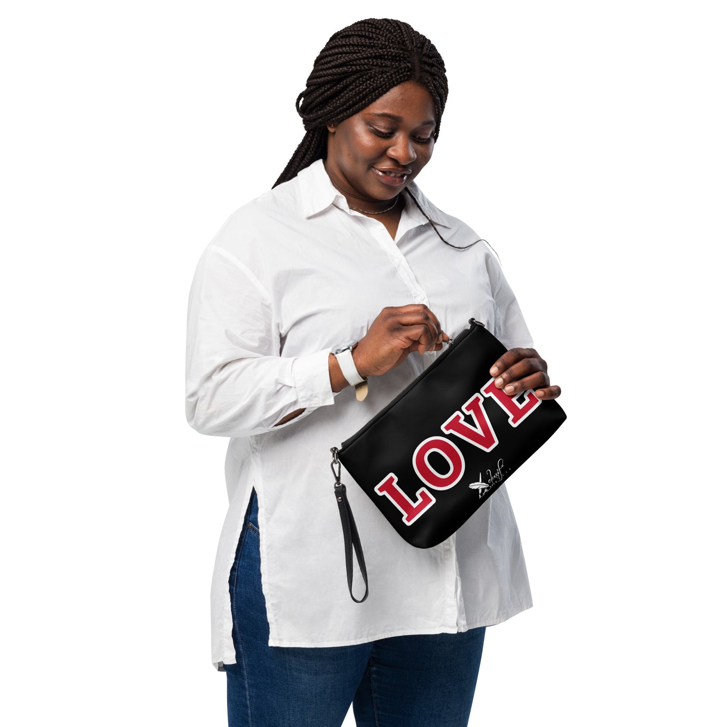 LOVE BY XCLUSIF POETIX BLACK & RED Crossbody bag