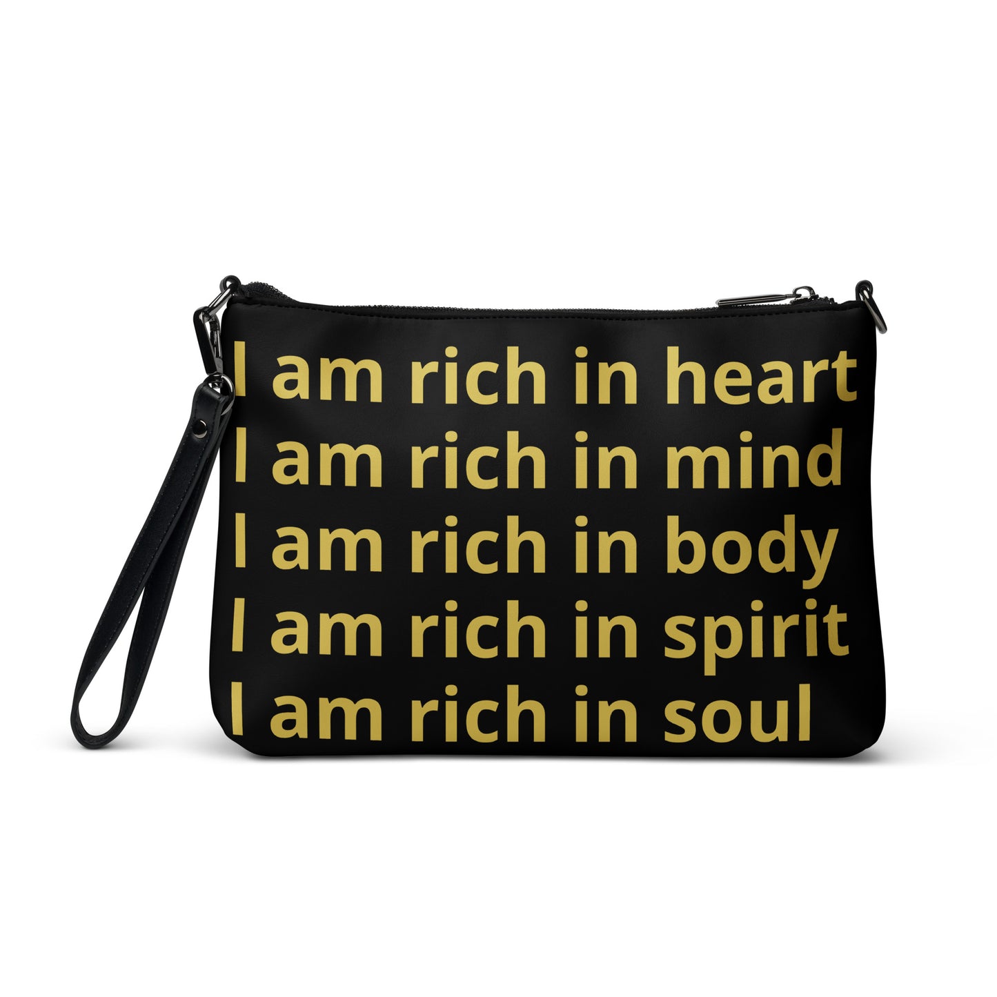 RICH BY XCLUSIF POETIX BLACK & GOLD Crossbody bag