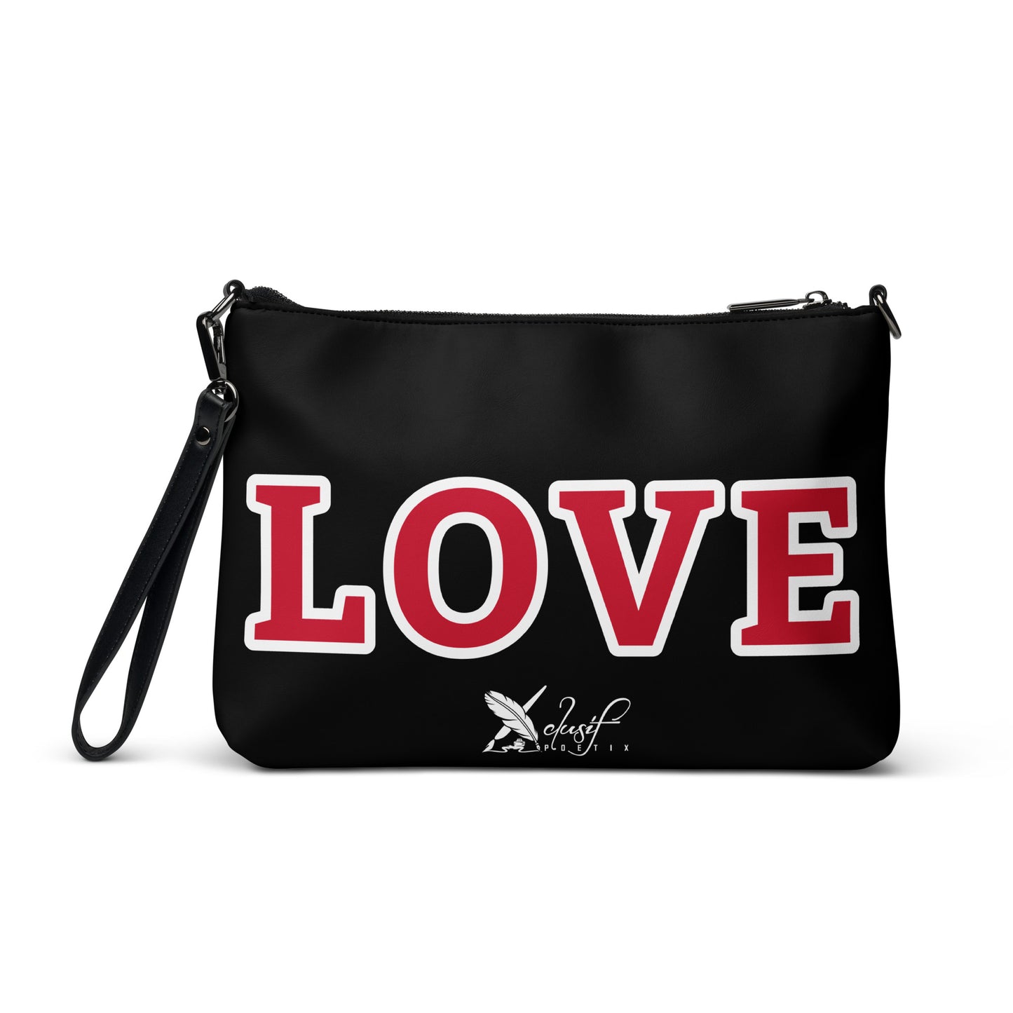 LOVE BY XCLUSIF POETIX BLACK & RED Crossbody bag