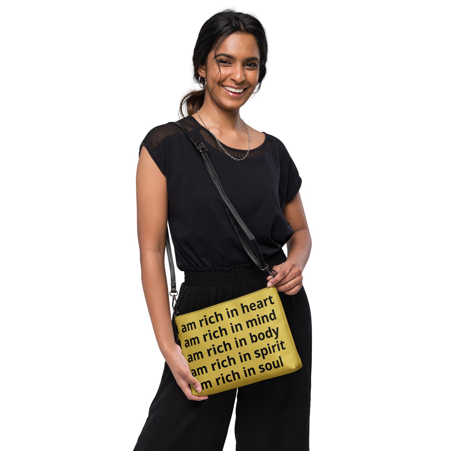 RICH BY XCLUSIF POETIX GOLD & BLACK Crossbody bag