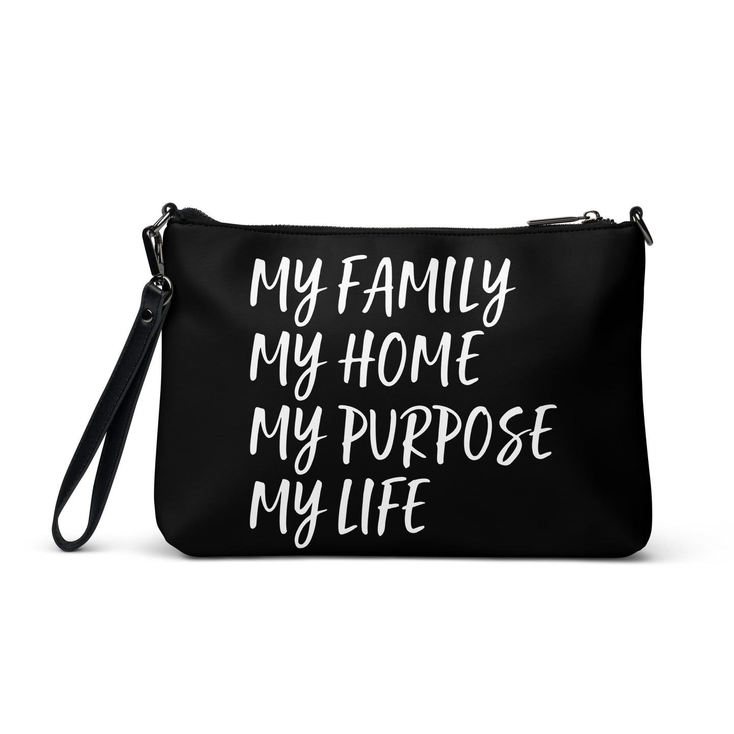 BLESSED BY XCLUSIF POETIX BLACK & WHITE Crossbody bag