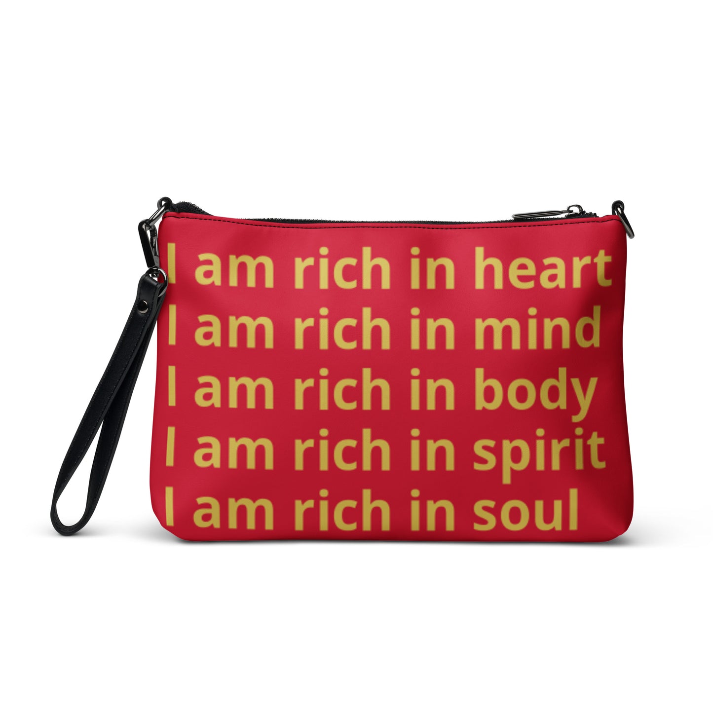 RICH BY XCLUSIF POETIX RED & GOLD Crossbody Bag