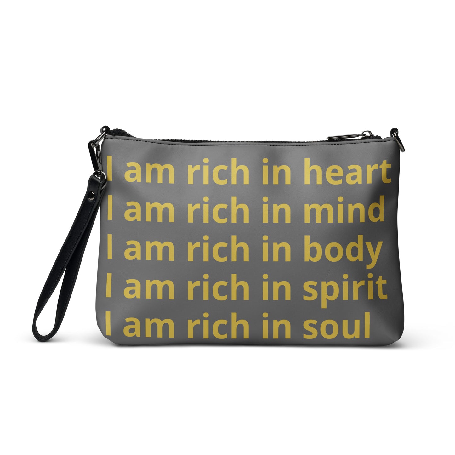 RICH BY XCLUSIF POETIX GREY & GOLD Crossbody bag