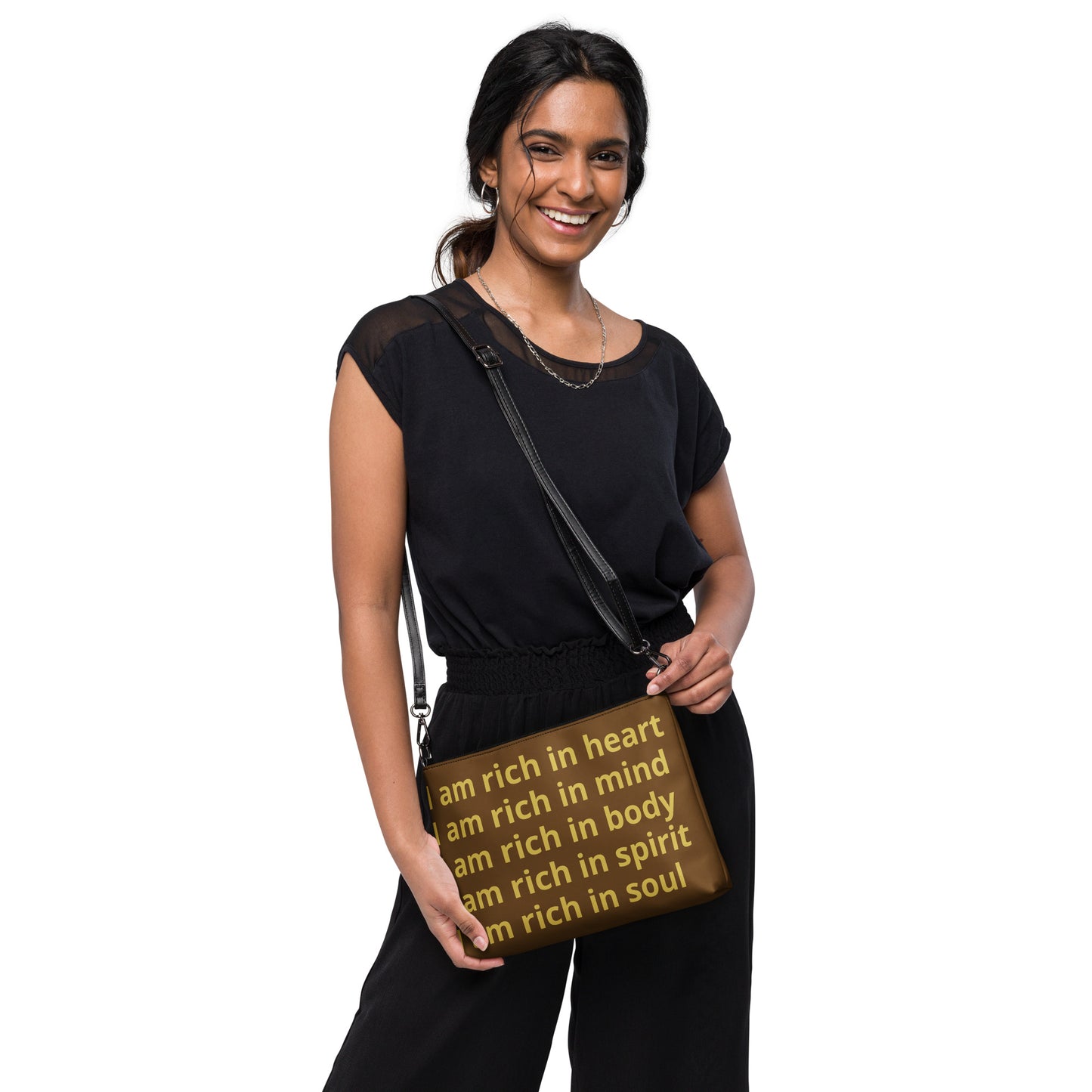 RICH BY XCLUSIF POETIX BROWN & GOLD Crossbody bag