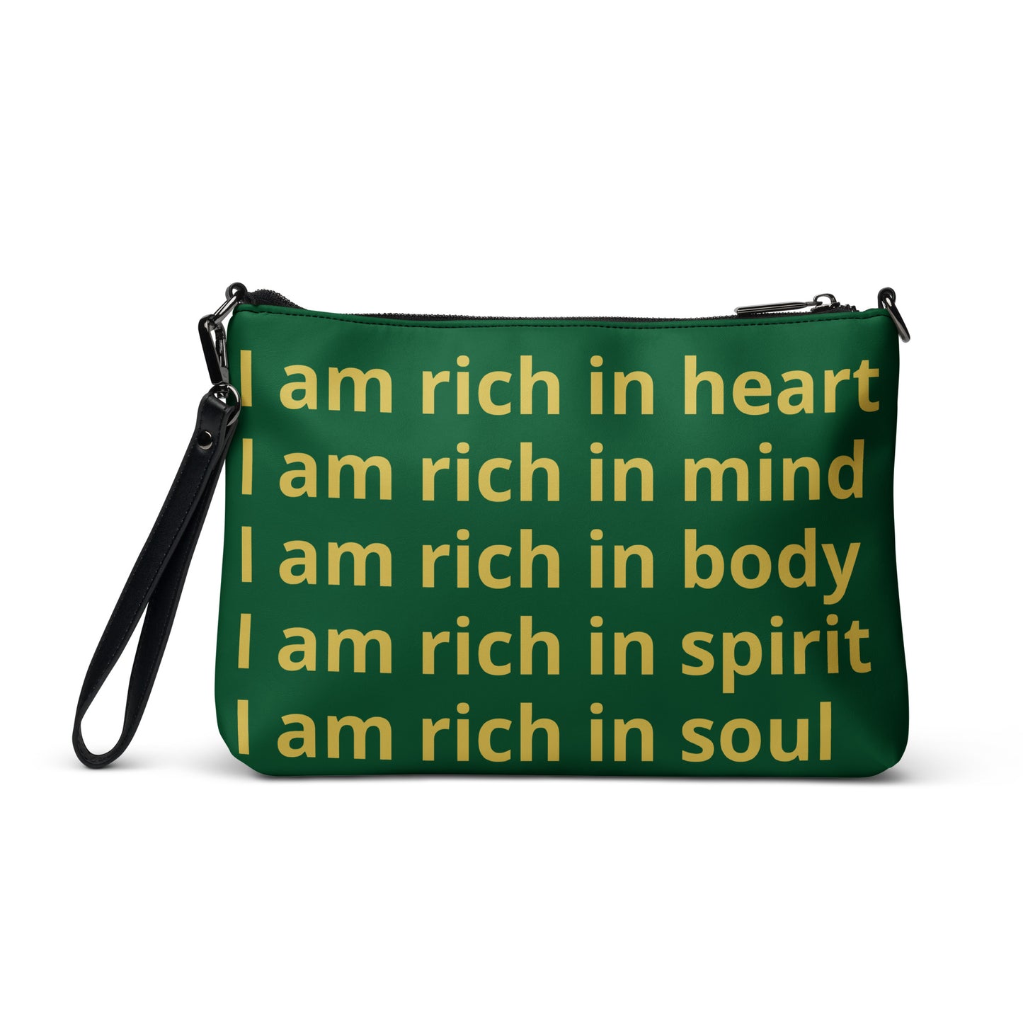 RICH BY XCLUSIF POETIX GREEN & GOLD Crossbody bag