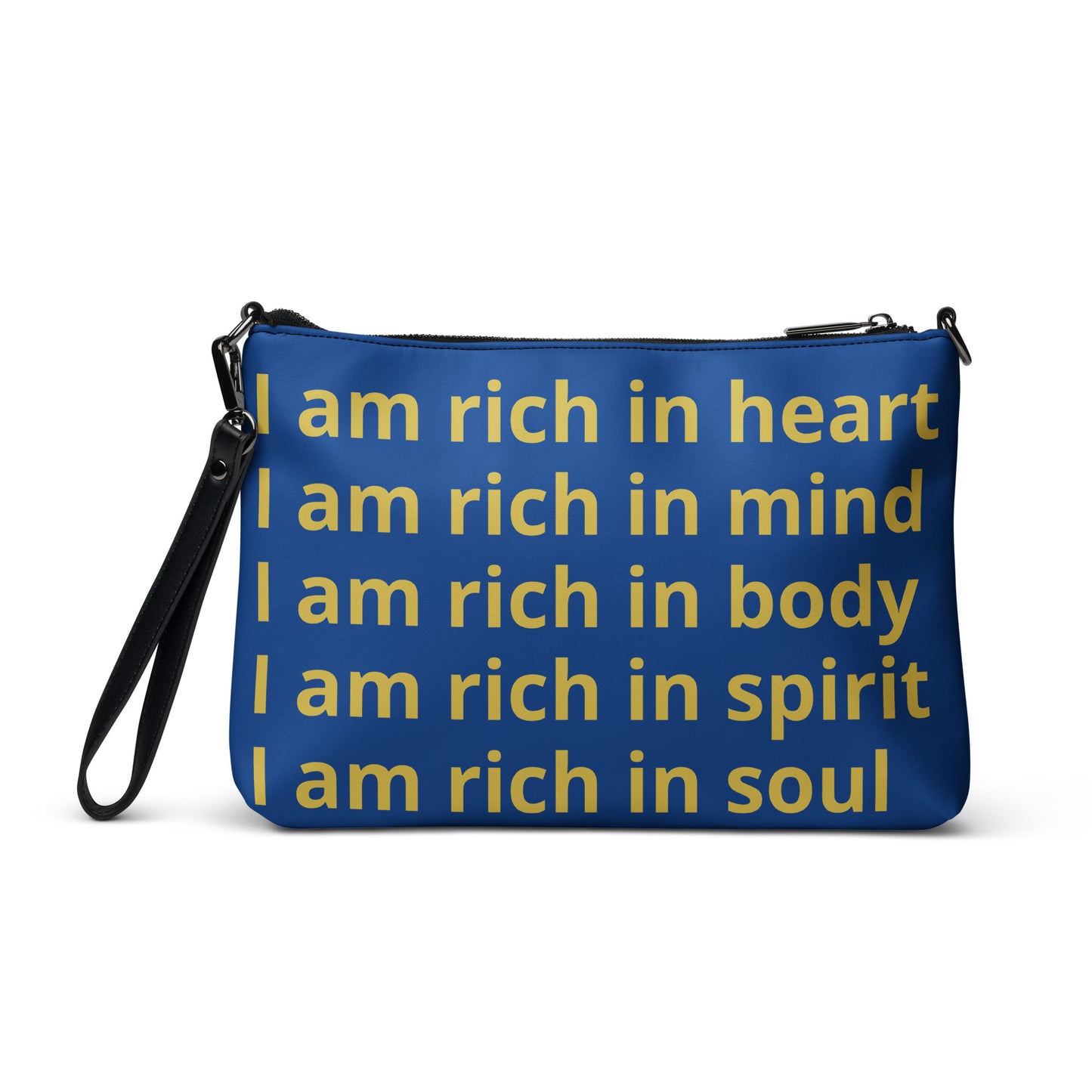 RICH BY XCLUSIF POETIX BLUE & GOLD Crossbody bag