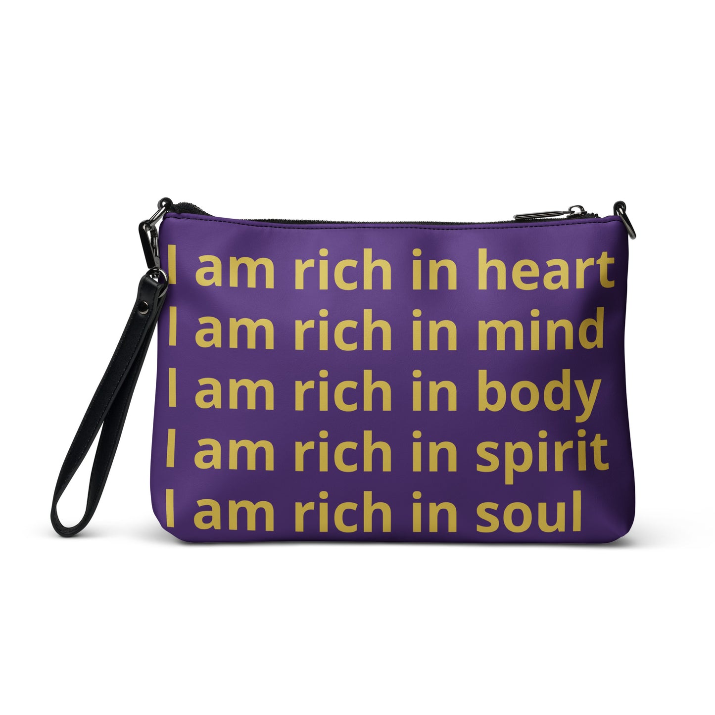 RICH BY XCLUSIF POETIX PURPLE & GOLD Crossbody bag