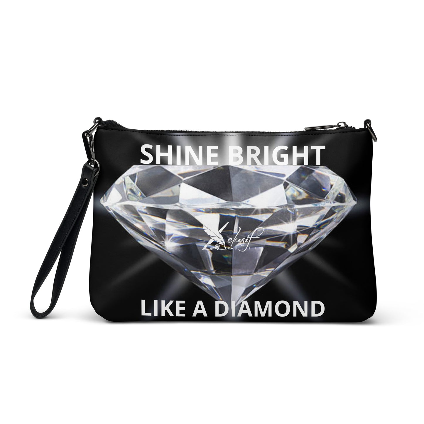 "SHINE BRIGHT LIKE A DIAMOND" BY XCLUSIF POETIX Crossbody bag