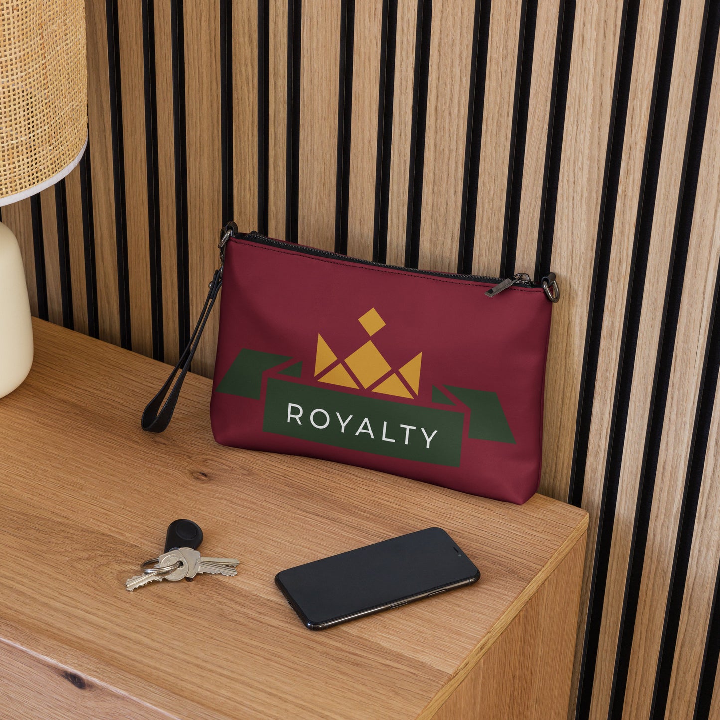 ROYALTY BY XCLUSIF POETIX BURGUNDY Crossbody bag