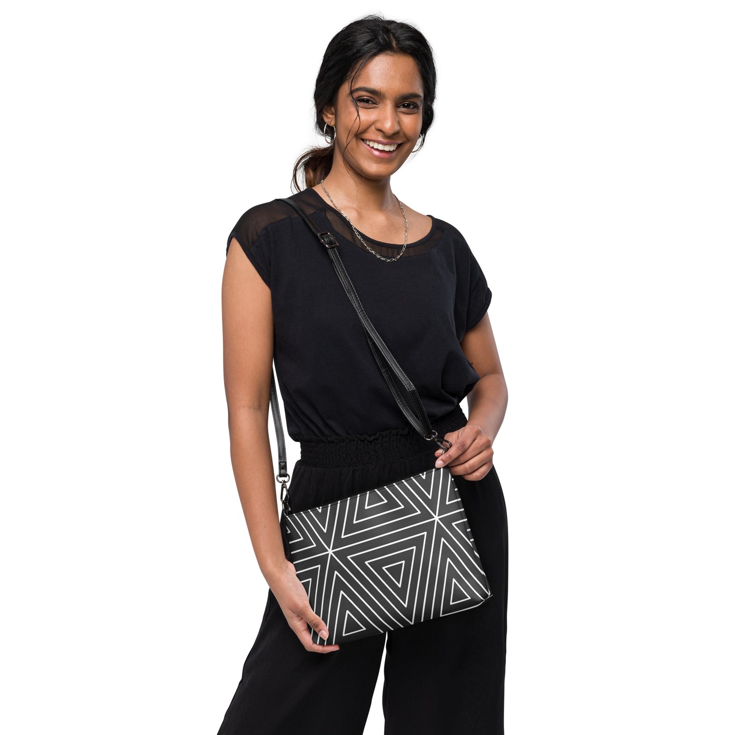 XCLUSIF POETIX BLACK TRIANGLE Crossbody bag