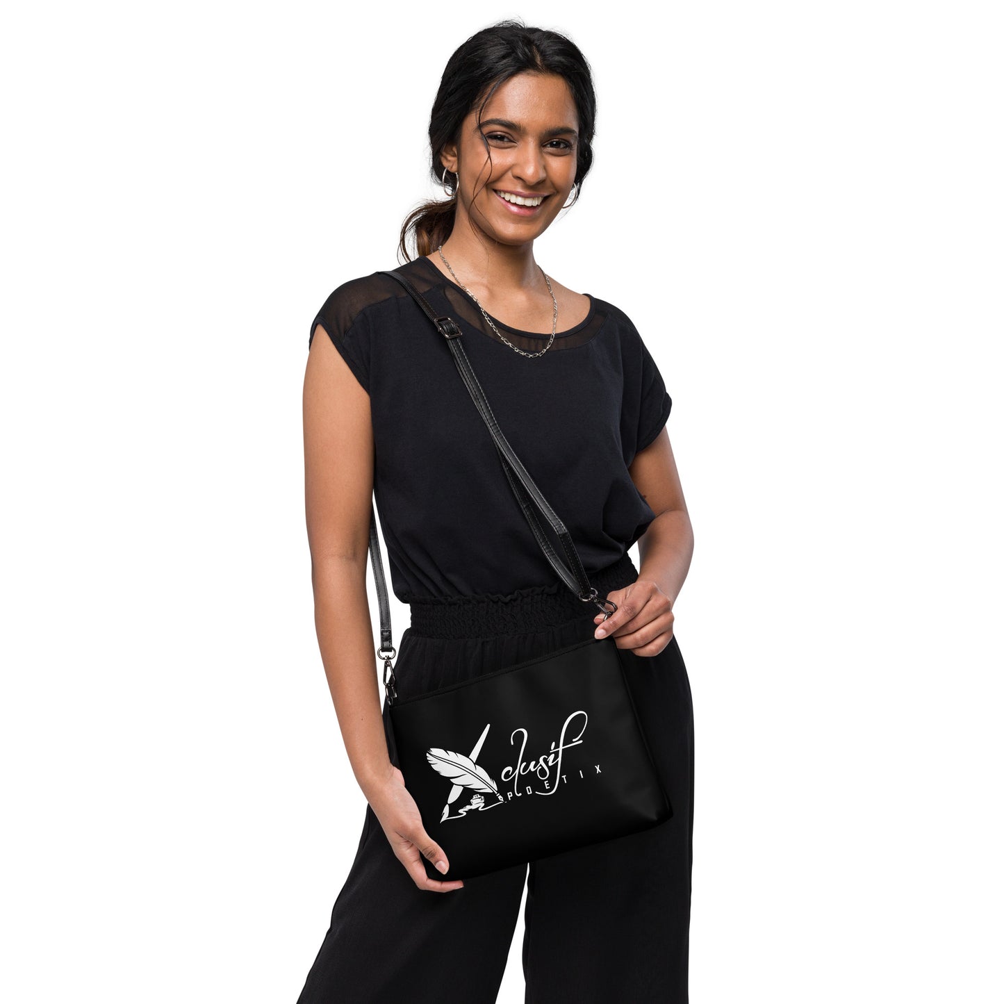 XCLUSIF POETIX BLACK & WHITE Crossbody bag